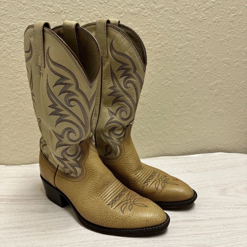 DAN POST Vintage El Paso Mens Cowboy Boots Size 9.5